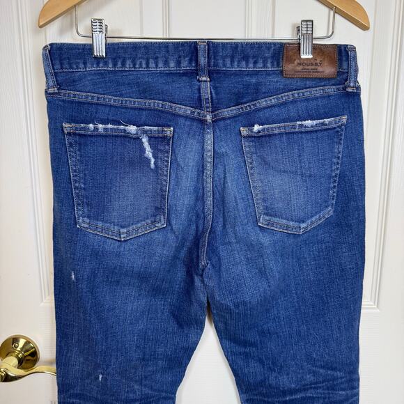 Moussy Vintage ISKO Comfort Ace Skinny Jeans Blue Distressed Ripped Women’s 30 - Picture 6 of 9